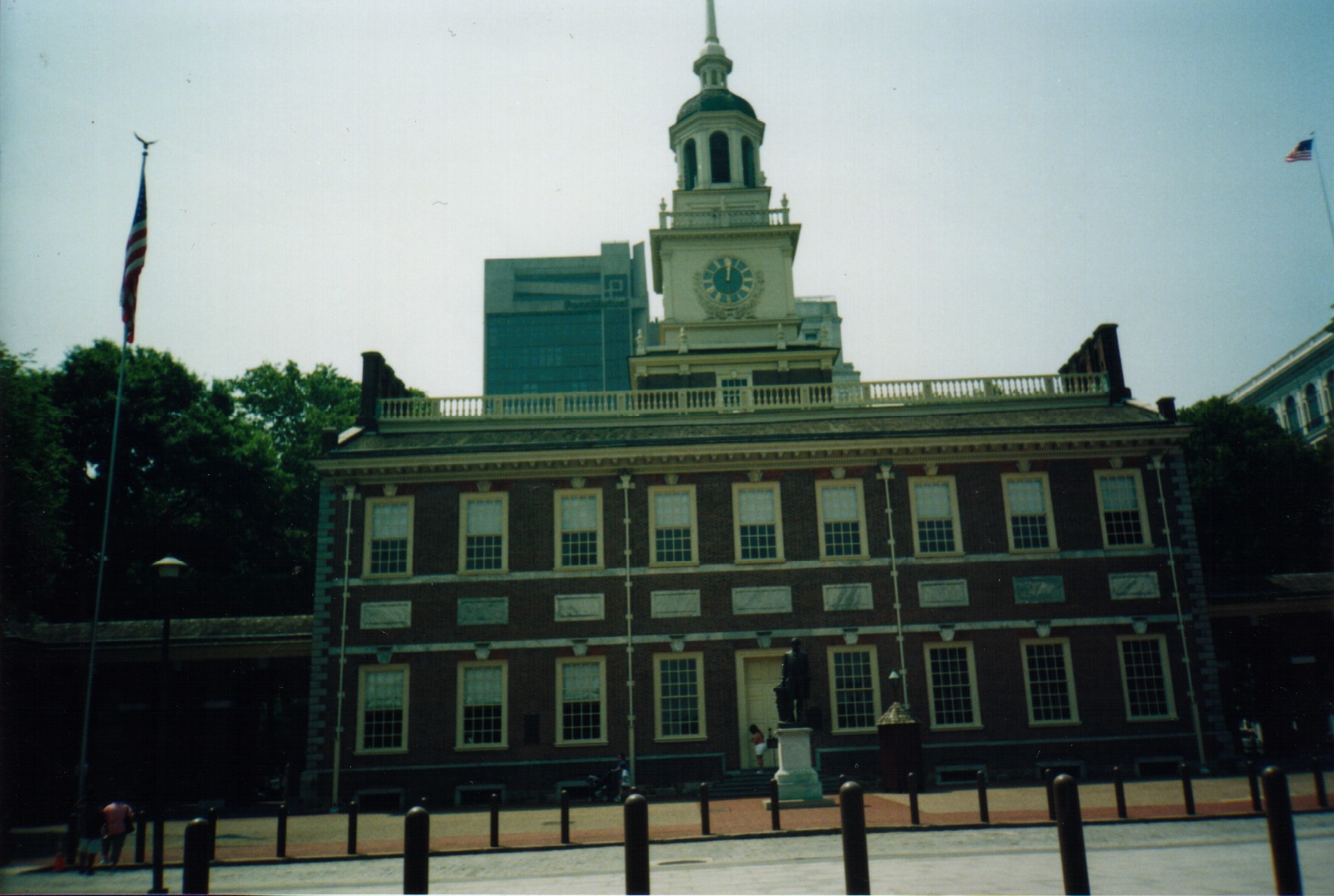 The front of Independence Hall