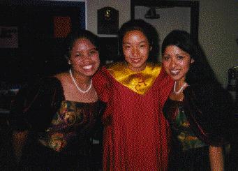 My friends Laura and Rozeigh... and me