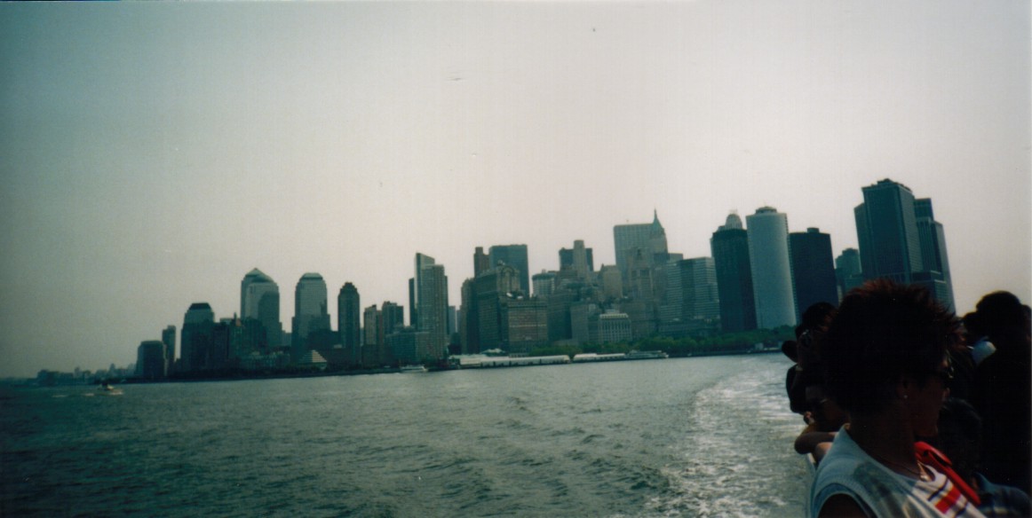 The skyline of Lower Manhattan...  changed forever by September 11