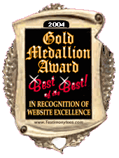 Thanks to Testimonytees for our ninth award.....click here to go there!!!