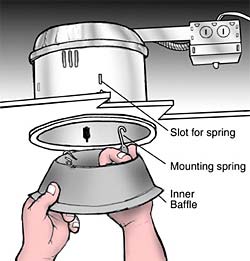 Installing the baffle