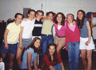 Left to Right: Ashley B, Angie, Ashley W, Amber, Trisha, Me, Alisha...2nd Row: Michie, Laura