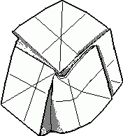 standard origami rose diagram