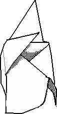 standard origami rose diagram