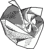 standard origami rose diagram