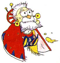 Lookit me! I am the old magician...hee hee! Rub my lamp and make a wish!