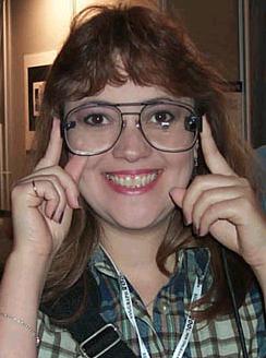 Web shot- Glasses with built-in computer monitor.