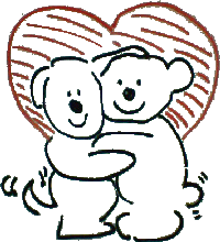 dawg and bear in heart [cartoon]