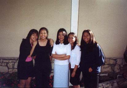 VietClub banquet (2000) Thuy, Thien-An, Meeh, Kat, and Ai