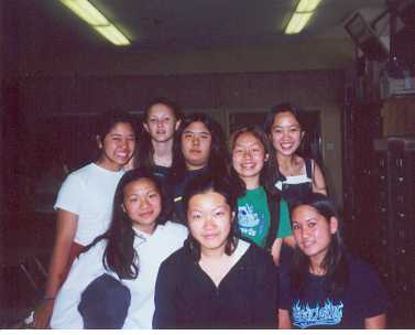 Ai, Chao-lin, Vicki, Quyen, Phuong, Julie, Tiff, and Kat