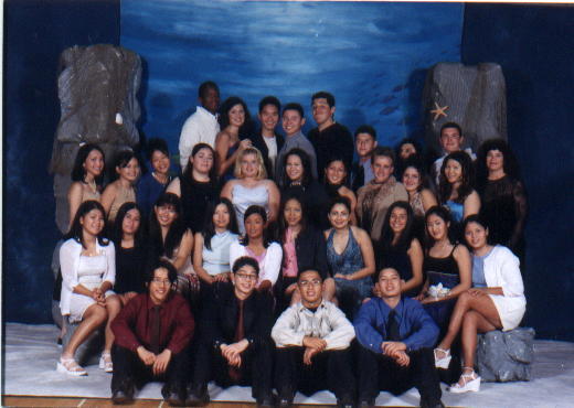 Picture of ASB at 2001's Homecoming dance: i'm the 1st from the left, 3 row from the top