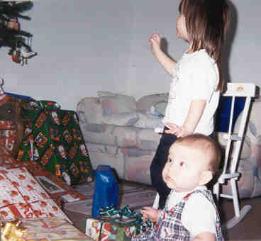 sisters at christmas
