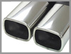 Twin Square 70/90mm tailpipe