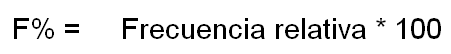 Frecuencia porcentual