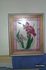 Irises on glass