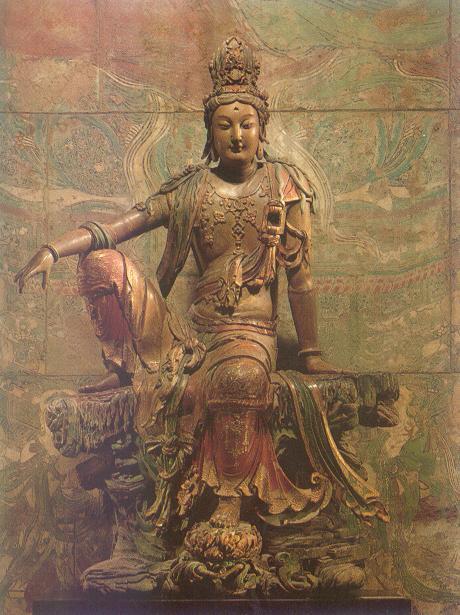 The Bodhisattva, Kuan Yin, Chinese sculpture,  eleventh to early twelfth century. 