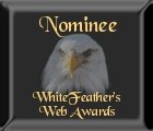 Nominee for White Feathers Web Awards