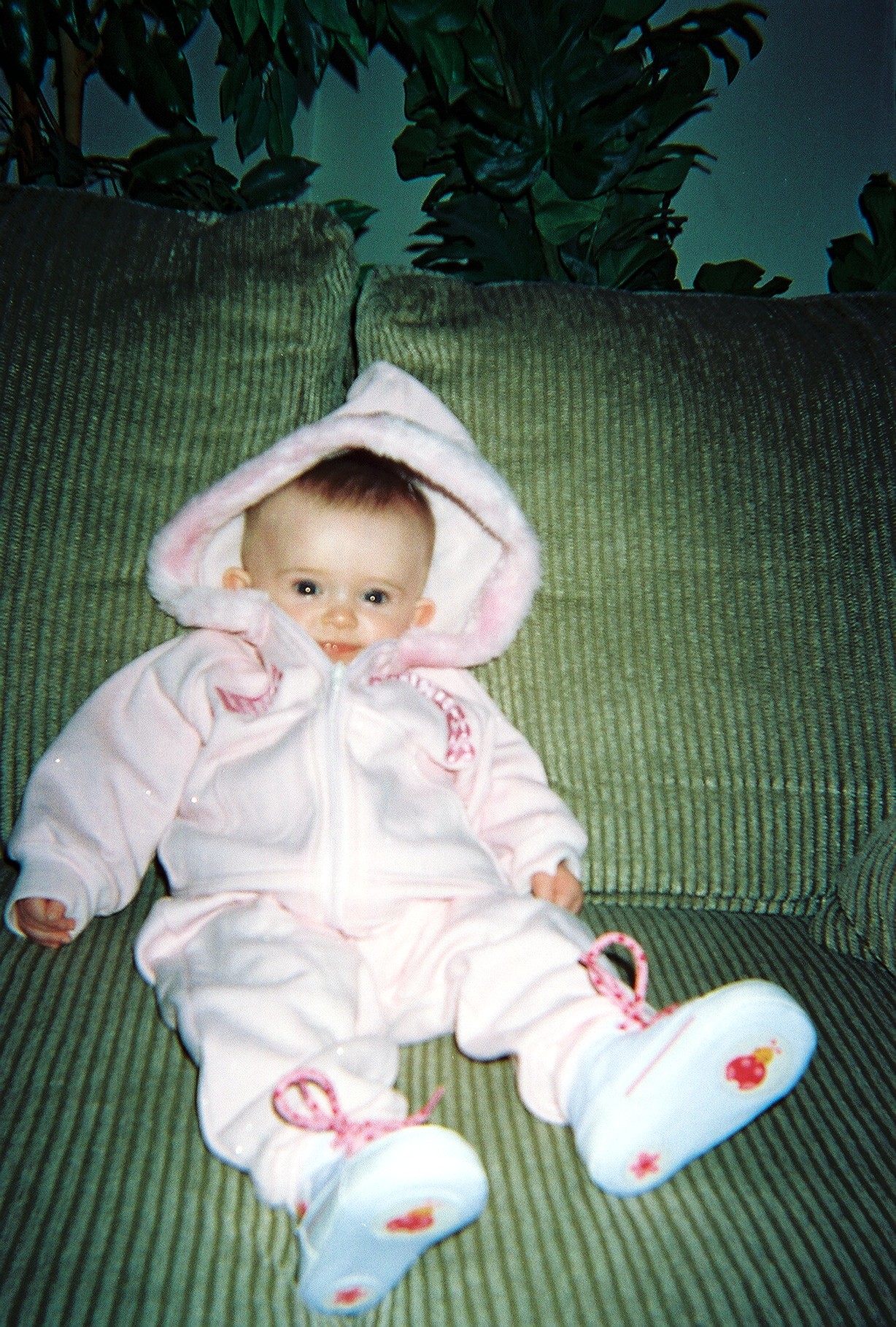 pink hoodie