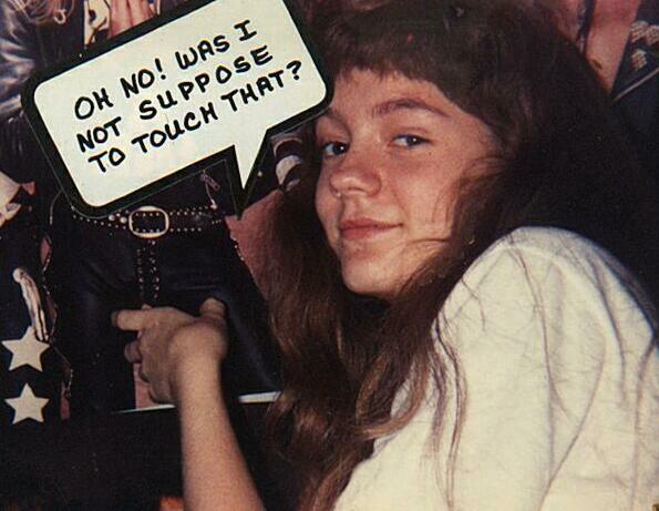 A young Miss L groping well...