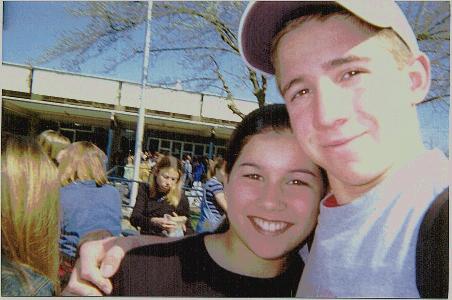 Self-taken photo of me with Stephanie, from winter 2000