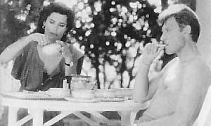 Fanny Ardant and Johnny Hallyday