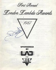London Lambda Awards 1987