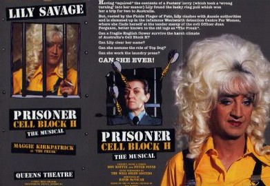 Prisoner Cell Block H The Musical 1995 flyer