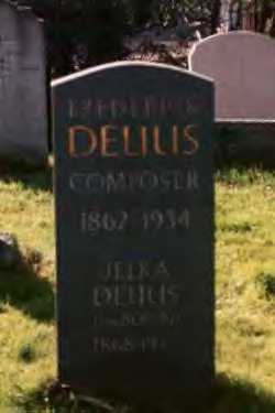 Delius headstone