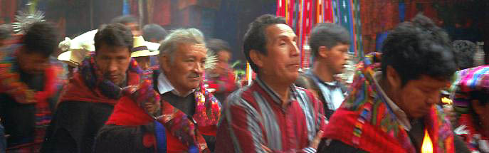 Procession on Sunday ... Market Day in Chichicastenango