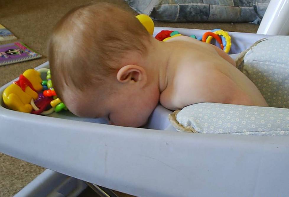 My little girl tires herself out!