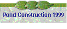Pond Construction 1999