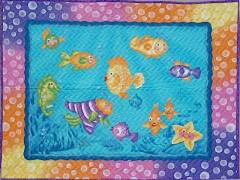 Teddy in Jeans Baby Quilt