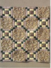 Cross Country / Quilted Block Baby Quilt