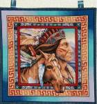 Horse and Indian Wall Hanging