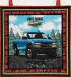 Blue Chevy Truck Wall Hanging