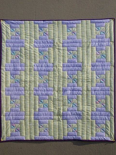 Court House Steps Blocks Baby Quilt