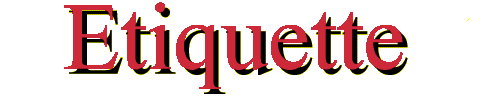 etiquette