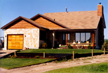 House in Beaverlodge that Jim built.