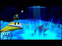 Link meets Darunia after beating the Fire Temple