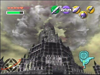 Dark clouds hover above Ganon's Castle