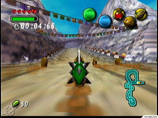 As Darmani, Link can race against other Gorons at the track