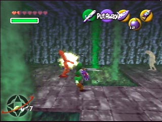 Adult Link fights his way through the Royal Family's tomb