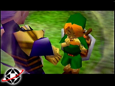 Impa teaches Link Zelda's Lullaby