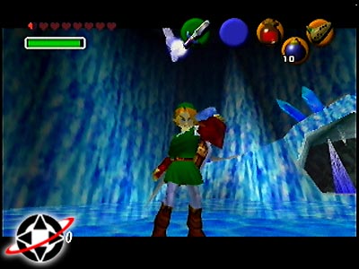 Link drinks the red potion