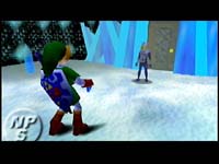 Sheik appears in the Ice Cavern