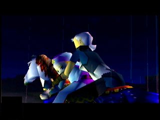 Impa and Zelda escape from Hyrule Castle