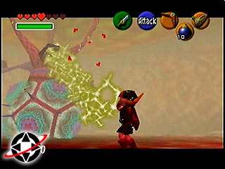 Link fights Barinade
