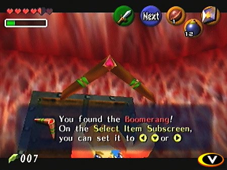 Link gets the boomerang