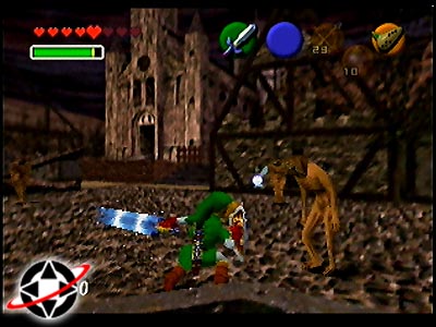Adult Link charges up his sword