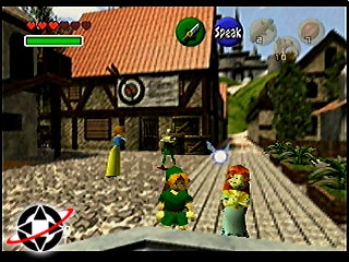 Link next to Malon